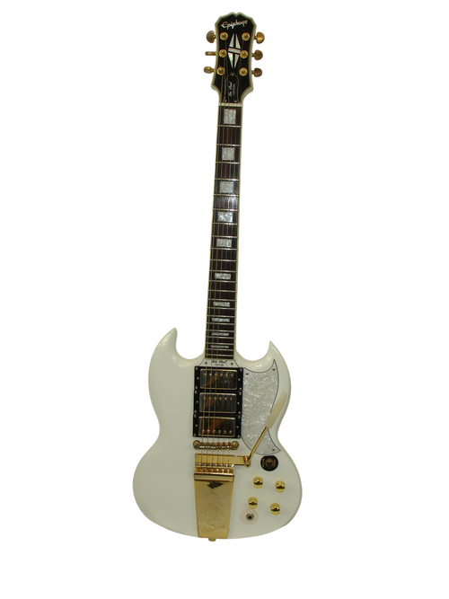 2006 Epiphone G-400 SG Les Paul Custom Electric Guitar, Alpine