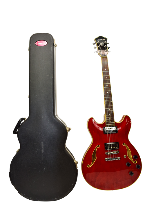 2003 Ibanez AS73 Artcore Electric Guitar, Transparent Cherry Red w