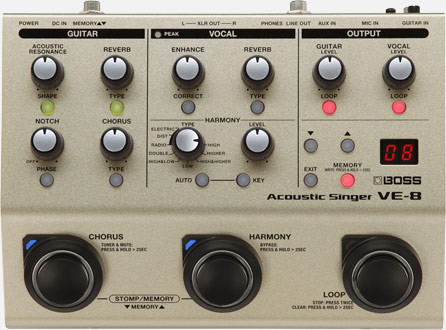 Boss VE-8 Acoustic Singer - Bill's Music