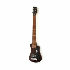 Hofner Shorty Model Travel Sized Electric Guitar, Root Beer Finish