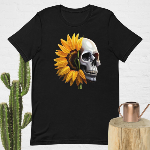 Sun Flower Skull t-shirt