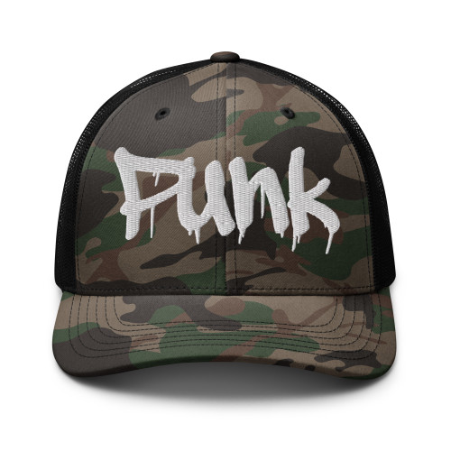 Punk Camo trucker hat