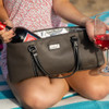 Sachi Insulated Wine Purse - Charcoal
