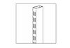Elfa White Freestanding Upright