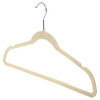 Howards Flocked Hanger with Bar 20 Pack - Cream