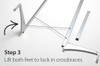 Elfa White Freestanding Foot Narrow