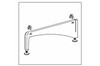 Elfa White Freestanding Foot Wide