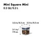 OXO POP 2.0 Container Mini Square Mini 200ml