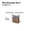 OXO POP 2.0 Container Slim Rectangular Short 1.1L
