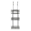 Black Onyx Over the Door 3-Tier Bathroom Shower Caddy