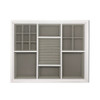 Multi Compartment Jewellery Drawer Medium Organiser for Elfa - White/Grey