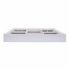 Multi Compartment Jewellery Drawer Medium Organiser for Elfa - White/Grey