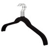 Howards Flocked Hanger 5 Pack - Black