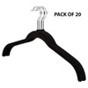 Howards Flocked Hanger 20 Pack - Black