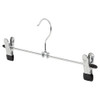 Howards Metal Hanger with Pant Clips 4 Pack - Chrome