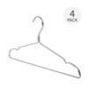 Howards Aluminium Shirt & Pant Hanger 4 Pack - Silver