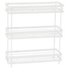 Howards Powder Coated Wire Freestanding 3-Tier Spice Rack - White