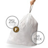 simplehuman Bin Liner 25L Code F - 60 Pack