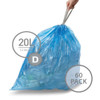 simplehuman Bin Recycling Liner 20L Code D - 60 Pack