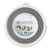 Collapse-A Round Bucket with Handle 10L - Grey & White