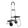 White Magic Handy Trolley with Seat  - Black