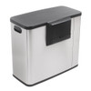 White Magic Smart Bin Duo 2 x 23L - Fingerprint Proof Stainless Steel