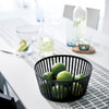 Tower Small Round Fruit Basket - Black