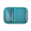 Russbe Inner Seal Bento Lunch Box Shallow 2 Compartment 680ml - Teal