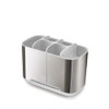 Joseph Joseph Stainless Steel EasyStore Toothbrush Holder Large - Silver