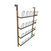 Williamsware Bamboo & Wire Over the Door Shoe Rack - Black