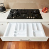 Howards 10 Compartment Cutlery Tray 83cm - White