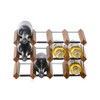 Howards Rustic Mahogany Timber Wine Rack 4x2 (12 Bottle)