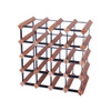 Howards Rustic Mahogany Timber Wine Rack 4x4 (20 Bottle)