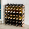 Howards Rustic Mahogany Timber Wine Rack 6x6 (42 Bottle)