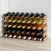 Howards Rustic Mahogany Timber Wine Rack 8x4 (40 Bottle)