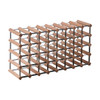 Howards Rustic Mahogany Timber Wine Rack 8x4 (40 Bottle)