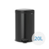 brabantia NewIcon Pedal Bin 20L Matte Black