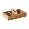 Howards Bamboo Divided Storage Caddy with Handle