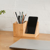 Howards Bamboo Desk Organiser with Phone Holder