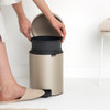 brabantia NewIcon Pedal Bin 5L - Metallic Gold