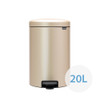 brabantia NewIcon Pedal Bin 20L - Metallic Gold