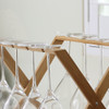 Bamboo Collapsible Wine Glass Holder