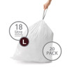 simplehuman Bin Liner 18L Code L - 20 Pack