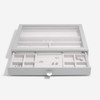 Stackers Supersize Drawer Jewellery Box Glass Lid Layer - Pebble Grey