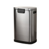 Stainless Steel Rectangular Pedal Rubbish Bin 50L