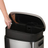 Stainless Steel Rectangular Pedal Rubbish Bin 50L