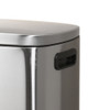 Stainless Steel Rectangular Pedal Rubbish Bin 50L