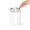 simplehuman 1.5L Countertop Mini Rubbish Bin - White