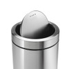 simplehuman 55L Swing Top Stainless Steel Rubbish Bin