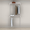 elfa Classic Wardrobe Shelving Solution Option 3